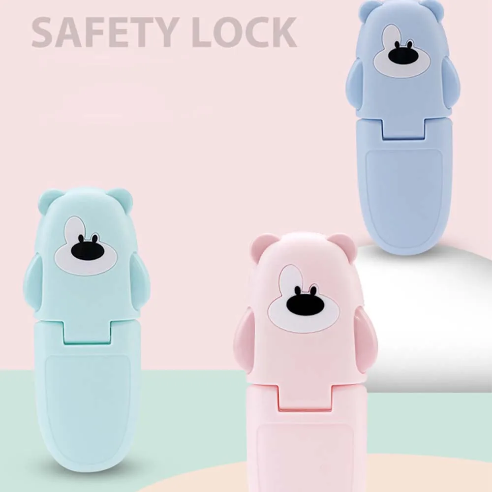 

Baby Multi-function Drawer Furniture Kids Closet Right-angle Lock Toilet Lock Cabinet Locks Cartoon