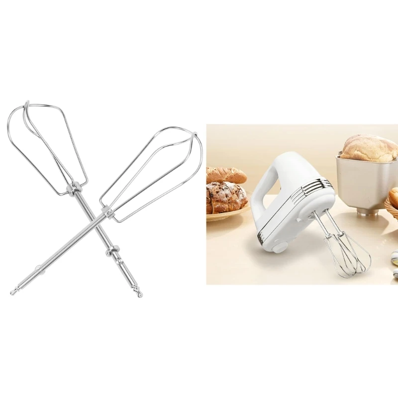 2 Pack Electric Eggs Mixer Heads Milk Frother Heads Eggs Whisk Accessories for Smooths Coffee Milk Foam Puree Kids Foods