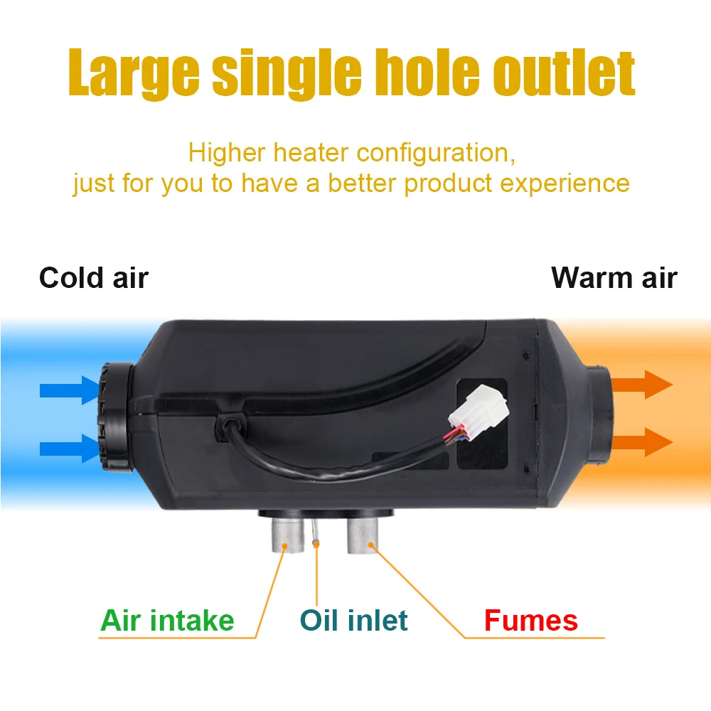 Dual Voltage Universal 12V 24V Car Diesel Silent Heater 5KW-8KW Air Parking Heater LCD Switch For Car Yacht Boat car heater,mini heater