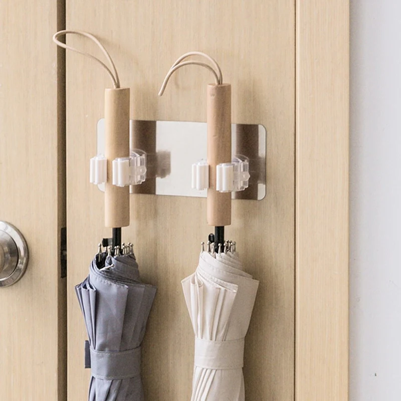 

Прочные крючки на клейкой основе, многофункциональные крючки, настенный органайзер для швабры, держатель, вешалка для щеток и метлы, крючок для кухни и ванной