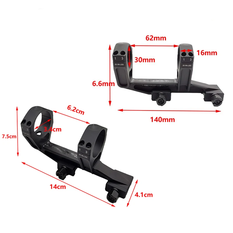 NF 30mm / 34mm Riflescope Mount 1.54" / 1.93" Height 20mm Picatinny Rail Base Hunting 2