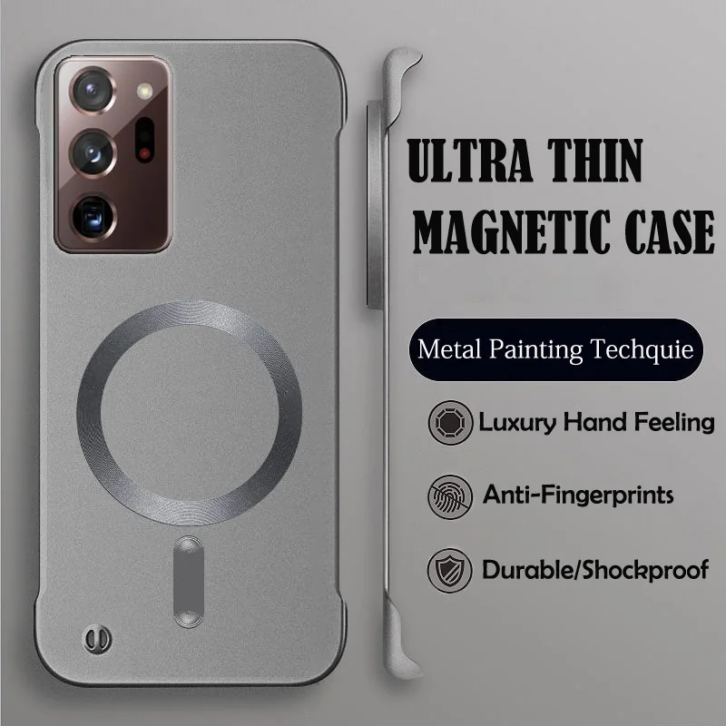 Luxury Magnetic Wireless Charging Phone Case - Premium Hard Protective Cover