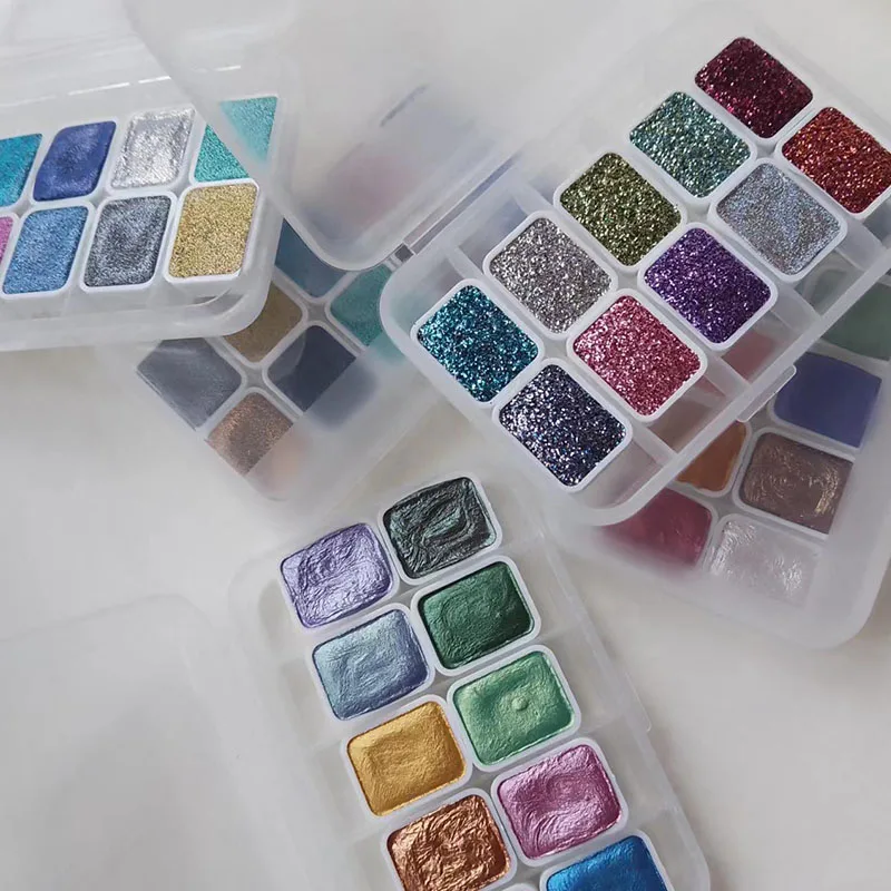 10 Colors 1.0ml Pearlescent Watercolor Pigment