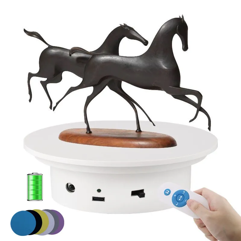 

Remote Control Charging Rotation Photography Turntable Electric Rotating Display Stand Shooting Props Video Vlog Products Shows