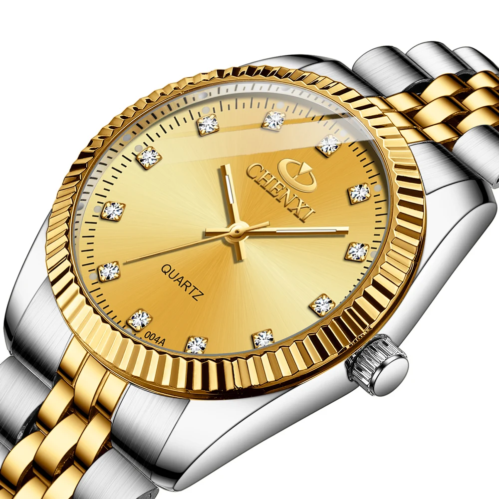 CHENXI Super Hot Sale Luxury Women's Watch Quartz Golden Stainless Steel Small Dial Charm Dress Trendy Wristwatch for Fashion La 3