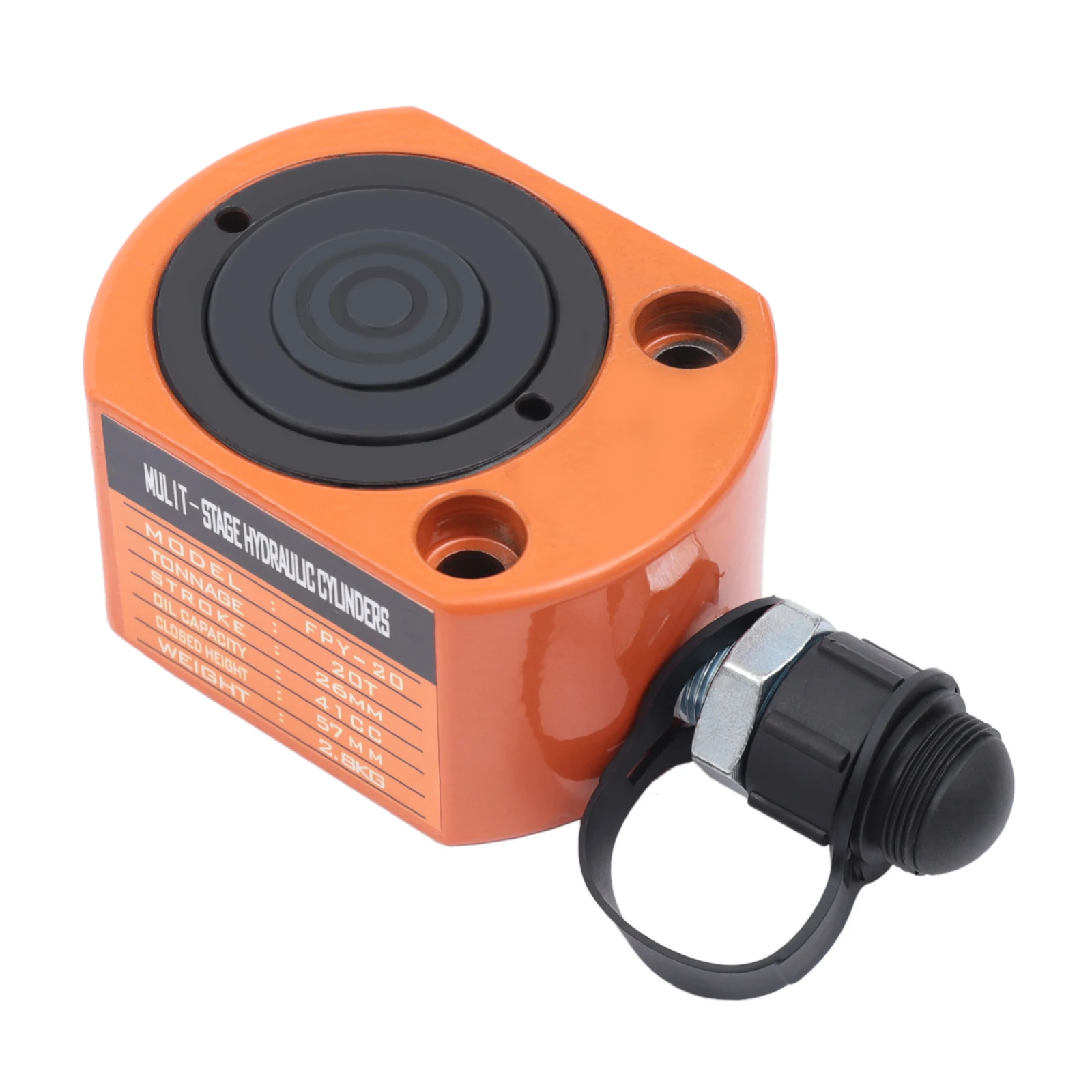 20T Hydraulic Cylinder Jack Ram Multi-Acting Low Profile Lifting for Car Machinery Shipbuilding 2