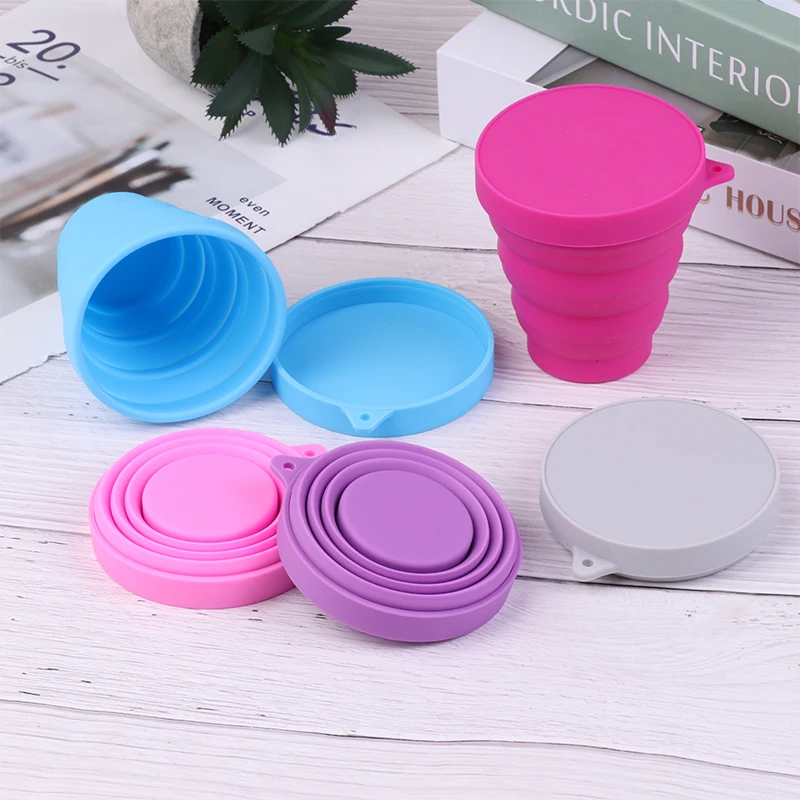 Menstrual Cup 1 PC Portable Menstrual Cup Collapsible Medical Grade Silicone Period Cup Reusable Sterilizing Feminine Hygiene Product