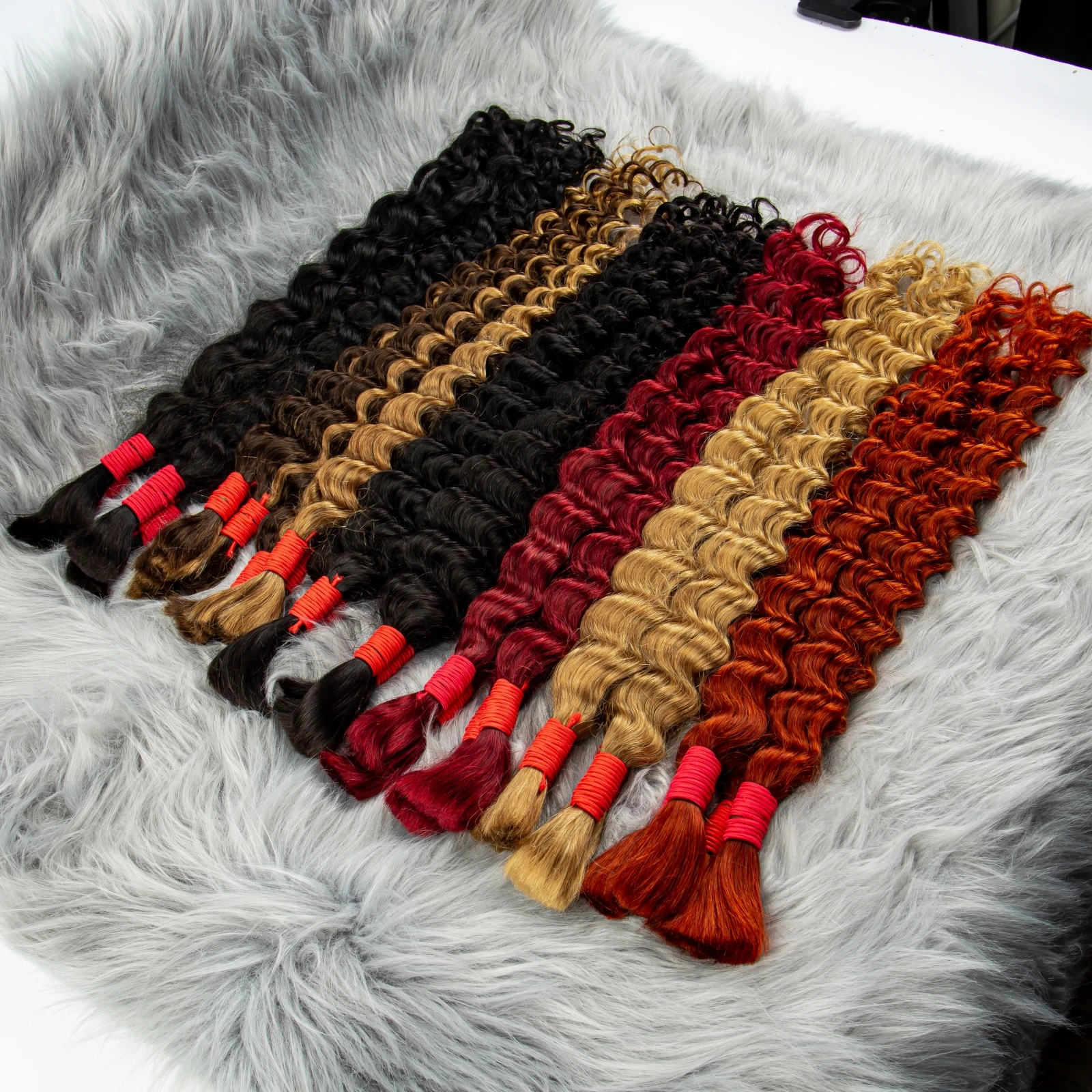 22 24 inch Deep Wave Braiding Human Hair Bulk Human Hair Extensions Full Ends for Boho Braids No Weft Curly Braiding Bulk human hair extensions braiding hair extensions human braiding hair