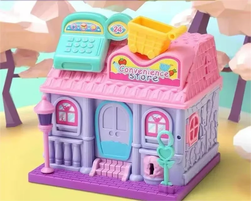 Parent-Child Toy Girl Surprise Every Family Treasure Box Princess Doll House Children Birthday Holiday Gift Scene Role Play 4