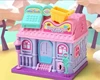 Parent-Child Toy Girl Surprise Every Family Treasure Box Princess Doll House Children Birthday Holiday Gift Scene Role Play 4