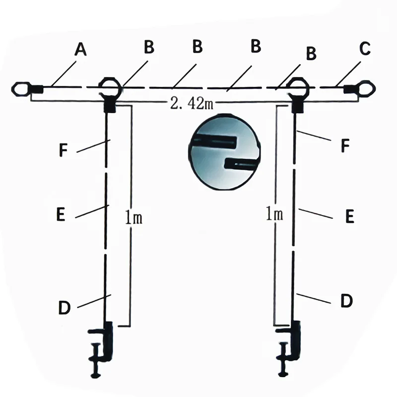 Over The Table Rod Stand with Clamps, Adjustable Table Arch Flower Arch Stand Balloon Flower Frame for Weddings