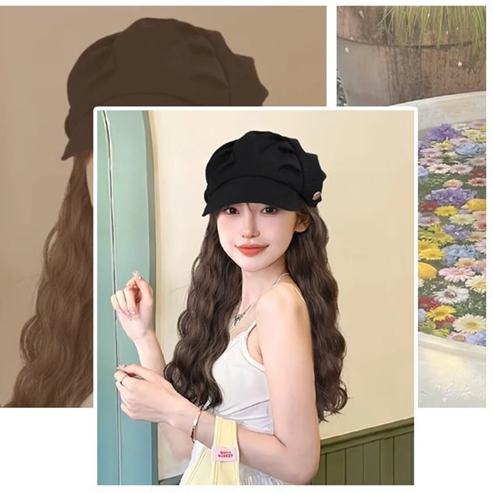 Synthetic Hair Long Curl Wig for Women Autumn Winter