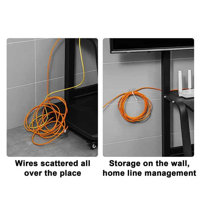 Wall Cable Holder Hose Holder Adhesive Clips 5pcs No Drilling Pipe Buckle Adjustable Hose Clip Cable Holders Waterproof