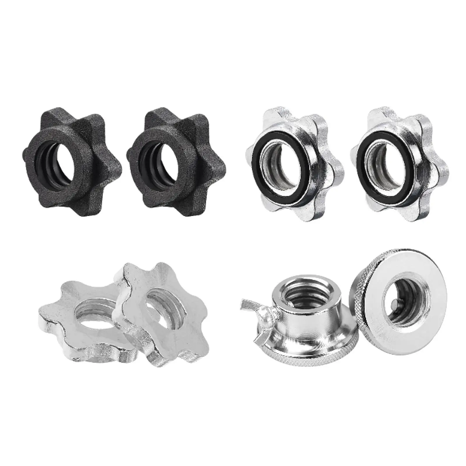 2Pcs Barbell Screw Collars Equipment Steel Replacement for 25mm/0.98inch Bars for Workout Outdoor Indoor Fitness Home Gym 2Pcs Barbell Screw Collars Equipment Steel Replacement for 25mm/0.98inch Bars for Workout Outdoor Indoor Fitness Home Gym