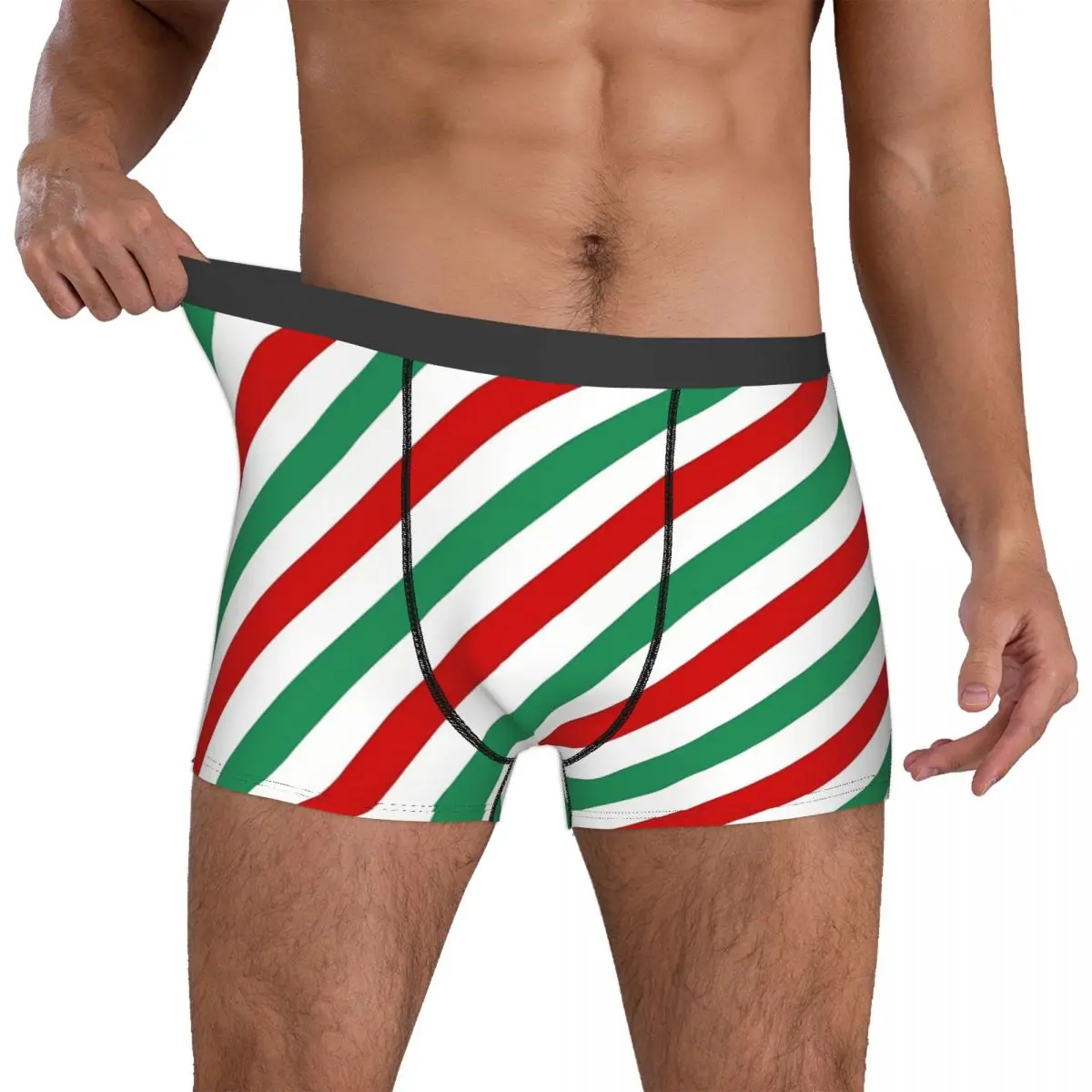 Candycane Red And Green Men Boxer Briefs Underwear Highly Breathable Top  Quality Birthday Gifts - AliExpress