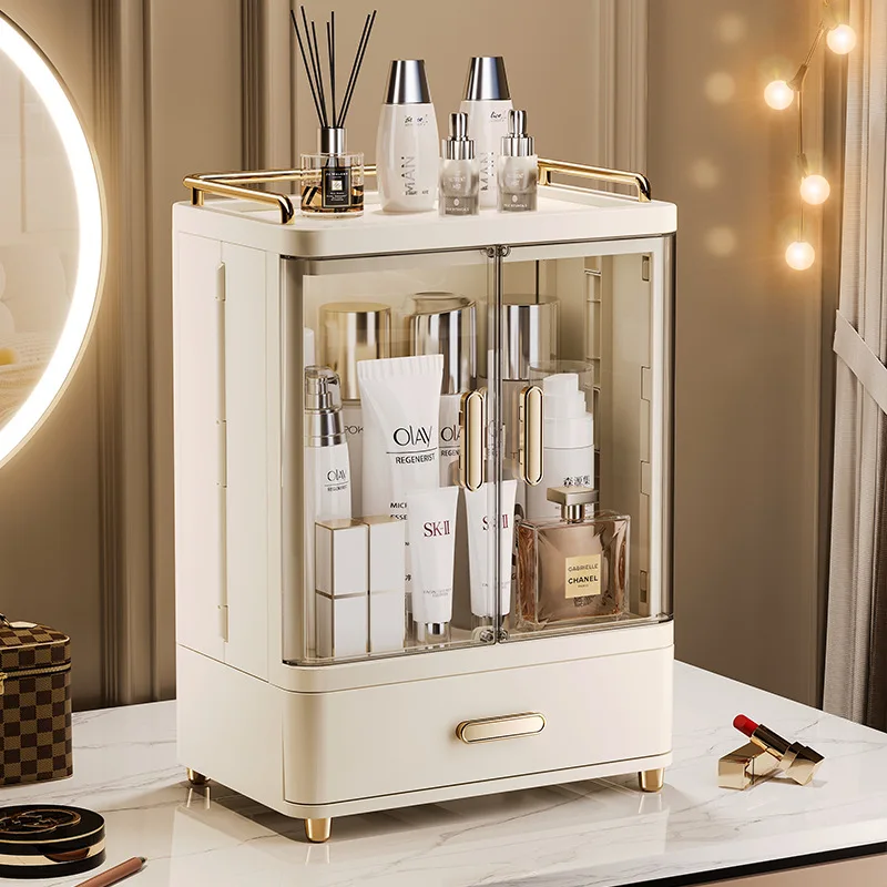 Storage box Cosmetics desktop large capacity makeup brush dust rack premium skin care product storage box 4