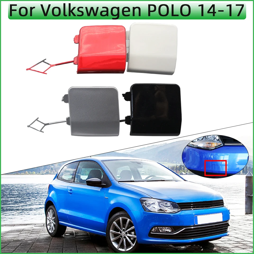 Front Bumper Tow Hook Trailer Eye Cover Lid For Volkswagen Polo