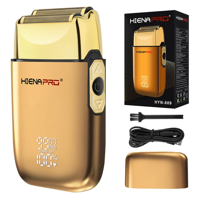 HIENA shaving machine men Electric shaver Hair clipper Rechargeable Metal Housing Pro Electric Shaver For Men Electric home 1