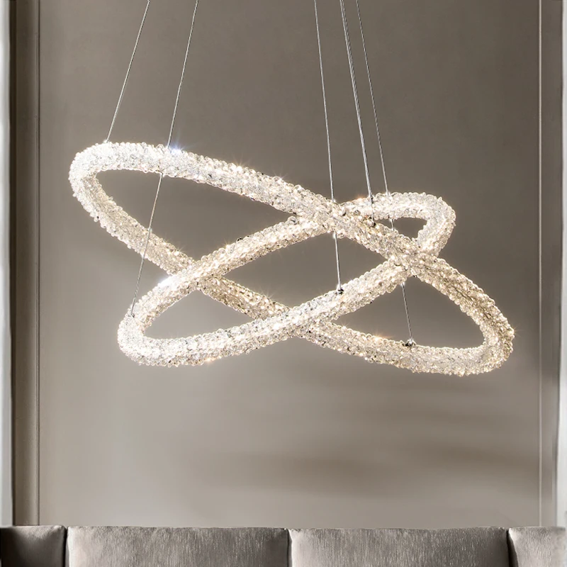 

Art crystal chandelier simple living room dining room bedroom creative personality postmodern villa light luxury lamps