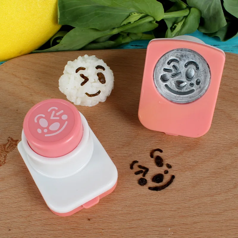 

DIY Sushi Mold Seaweed Cutter Smile Face Cartoon Rice Ball Maker Mold Kitchen Bento Sushi Tool Decoration