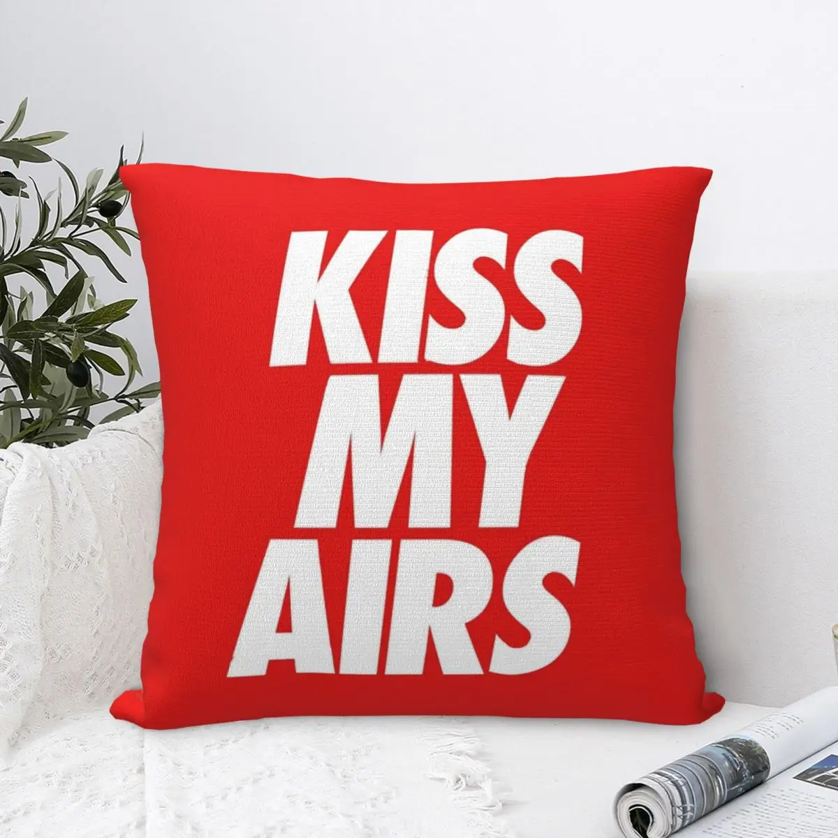 

Kiss My Airs Pillowcase Pillow Case Cushion Cover Home Sofa Car Decorative Throw Pillow Pillowcases Cushion Waist