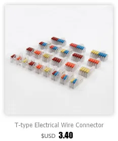 Description Picture 6 of itemWire Connectors 1 2 3 Pin Splitter Led Electric Push in Terminal Blocks Quick Connector Conductor Cable Junction Box 0.5-6mm²