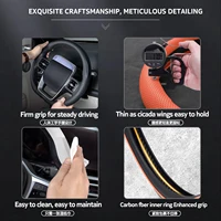 2026 New Ultra ThinNappa Leather perfect fit Car Steering Cover For Alfa Romeo Tonale Stelvio Giulia Car Accessories 6