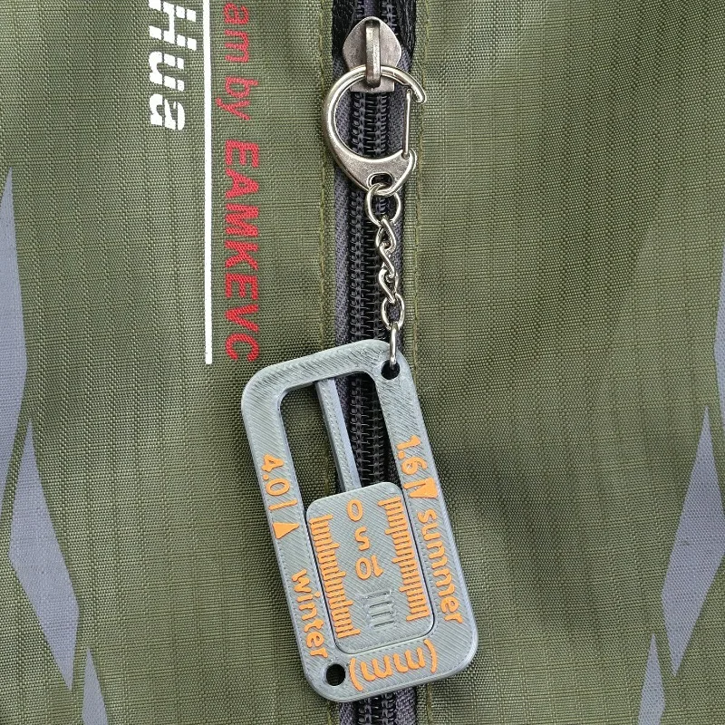 2-in-1 Tire Tread Depth Gauge Keychain Accurate Measurement Car Tire Checker Wear Indicator Tool for Car Truck Motorcycle