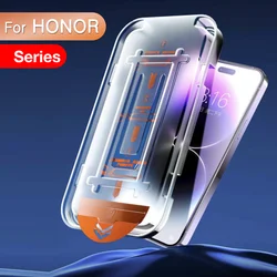 Premium Tempered Glass Screen Protector with Easy Install and Auto - Dust Removal Kit for Tempered glass (For HONOR X50i)