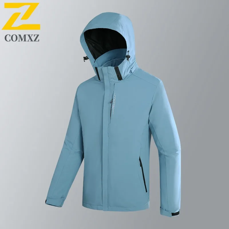 COMXZ Men Autumn Motorcycle Jacket Multi-Function Outdoor Riding Wind Resistant Coat Leisure Everyday Style Durable Jackets