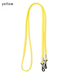 Chic High Elasticity Eyewear Lanyard Chain with Decorative Strap (Yellow)