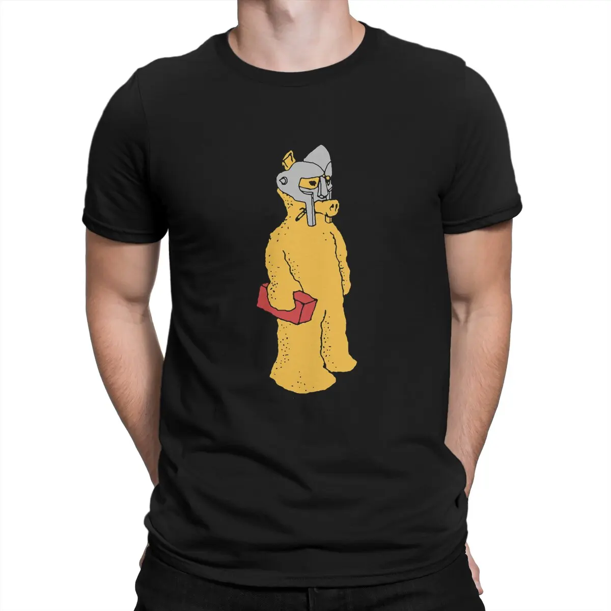 

Quasimoto Funny Comic Interesting Newest TShirt for Men Brick and Mask Round Neck Pure Cotton T Shirt Personalize Gift Clothes