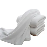 80x160cm white large bath towel thickened cotton towel highly absorbent bath towel suitable for swimming pool family hotels 2