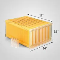 7PCS Auto Seeping Honey Bee Hives Beehive Frames +Cedarwood Beekeeping Brood Box 6