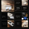 Range Hood MIJIA Net Smoke Machine White Range Hood Home Gas Stove Set Kitchen Smoke Machine Cooker Suit  Kitchen Hood 2