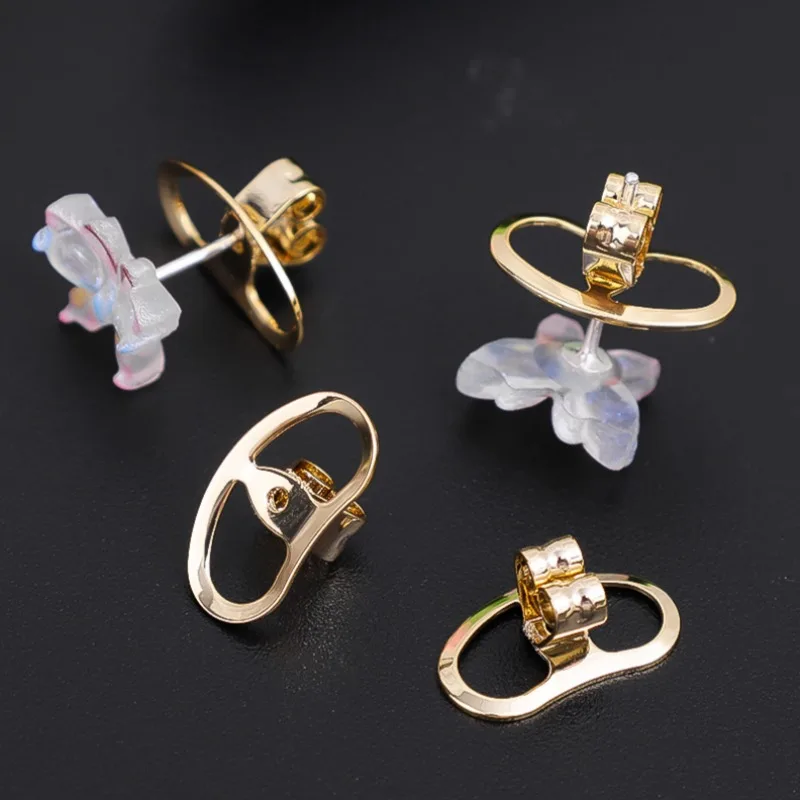 DIY Ear Stud Support Ear Blockage Fixed Earring Lifter Anti Sagging Earrings Supporter Puller Prevent Falling Jewelry Components