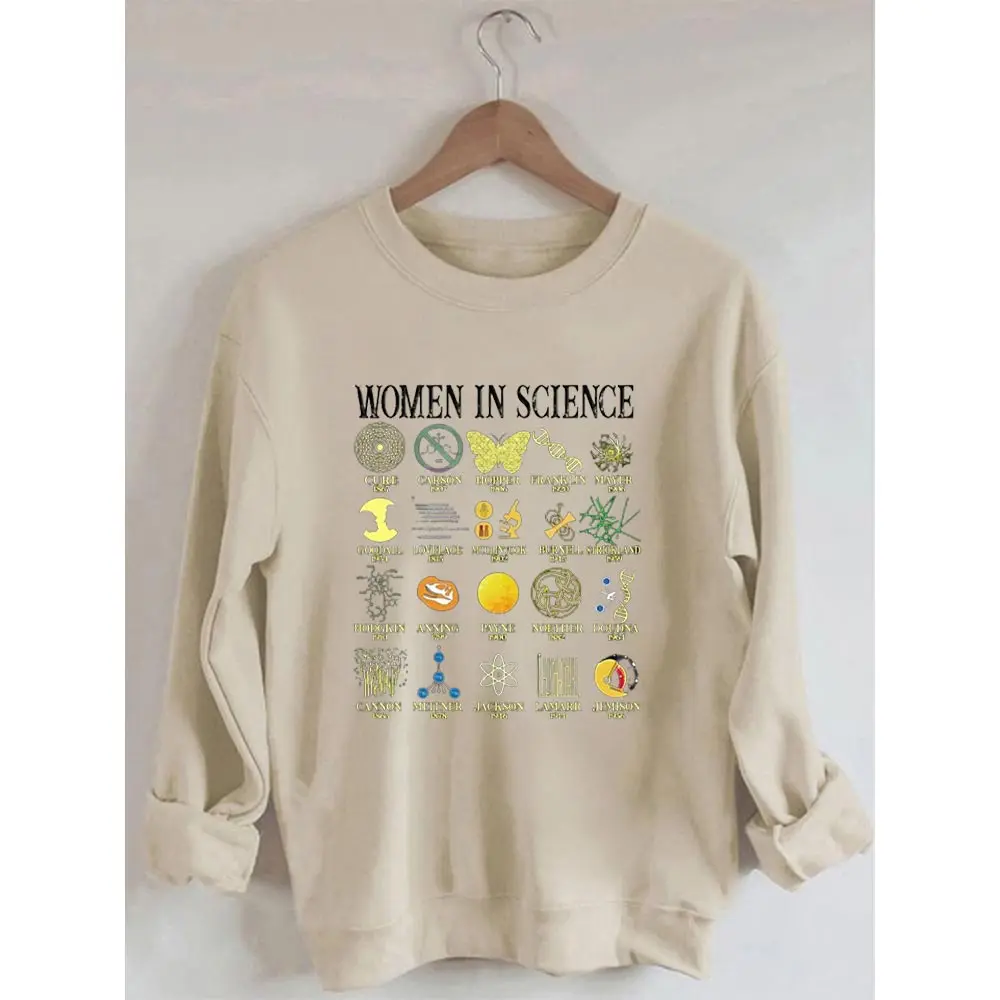 

Rheaclots Woman In Science Printed Long Sleeves Sweatshirt