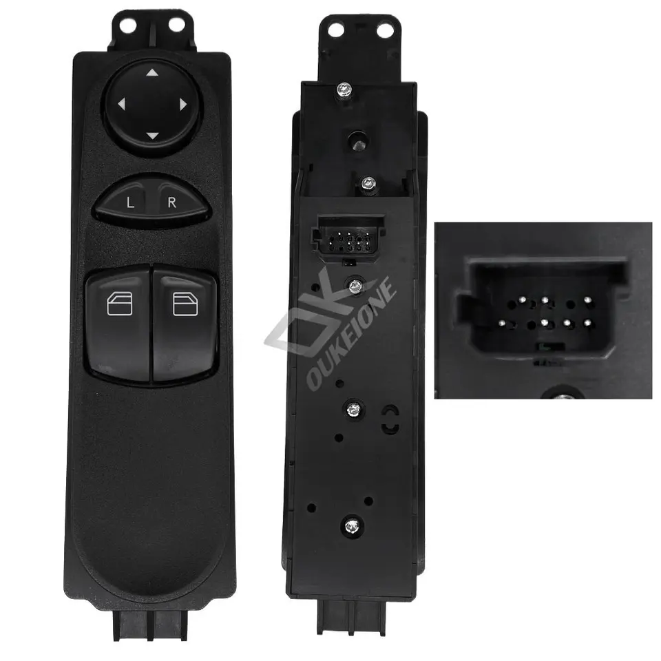 Interruttore Alzacristallo Sinistro Per Mercedes Viano Vito W639 (2004-2013) - Ricambio 6395451413 - Foto 3