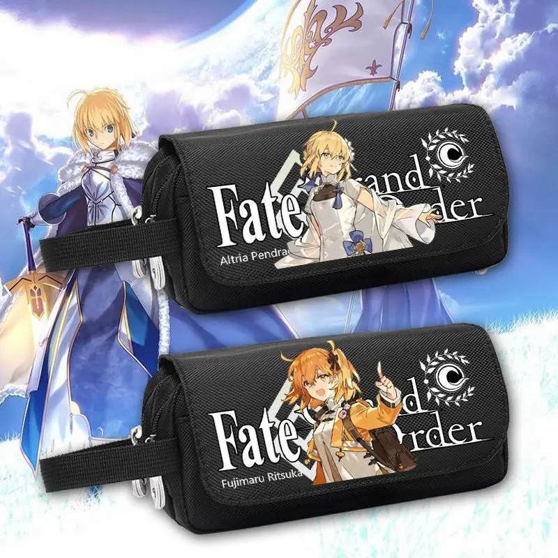 

Пеналы для карандашей 21 см X 9 см Fate/Grand Order, большая емкость для видеоигр, аниме, ограниченный выпуск, премиум, красивые канцелярские товары