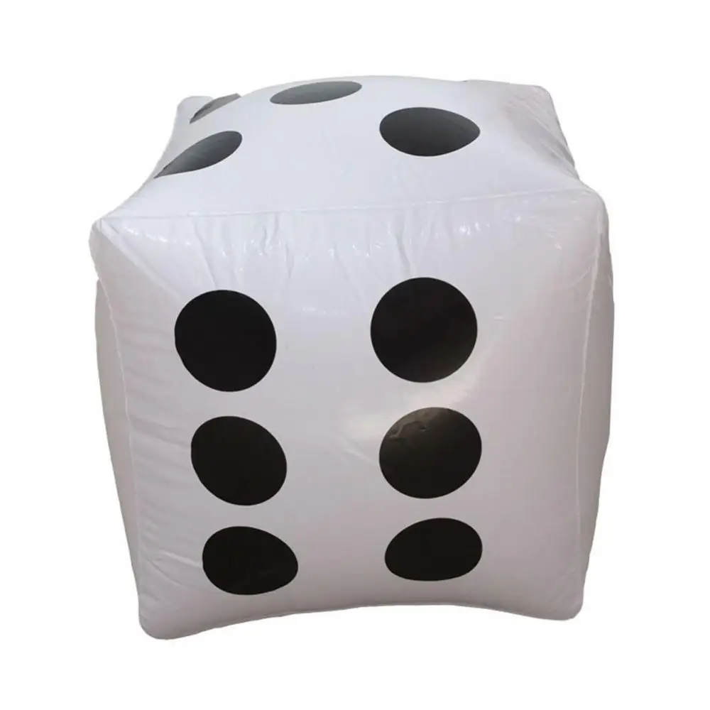 Inflatable Dice Blow-Up Big Dice Toy Stage Prop Group Game Casino Poker Party Decorations Pool Child Water Sports Beach Toy