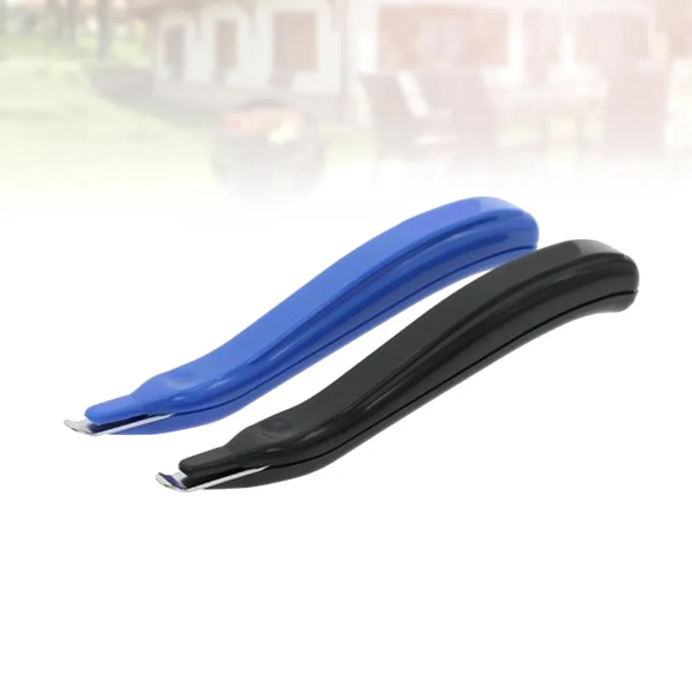 2Pcs 스테이플 리무버 휴대용 네일 풀러 노동 절약 휴대용 도구 빠른 손상 없는 사용을 위한 경량 간편 스테이플 리무버