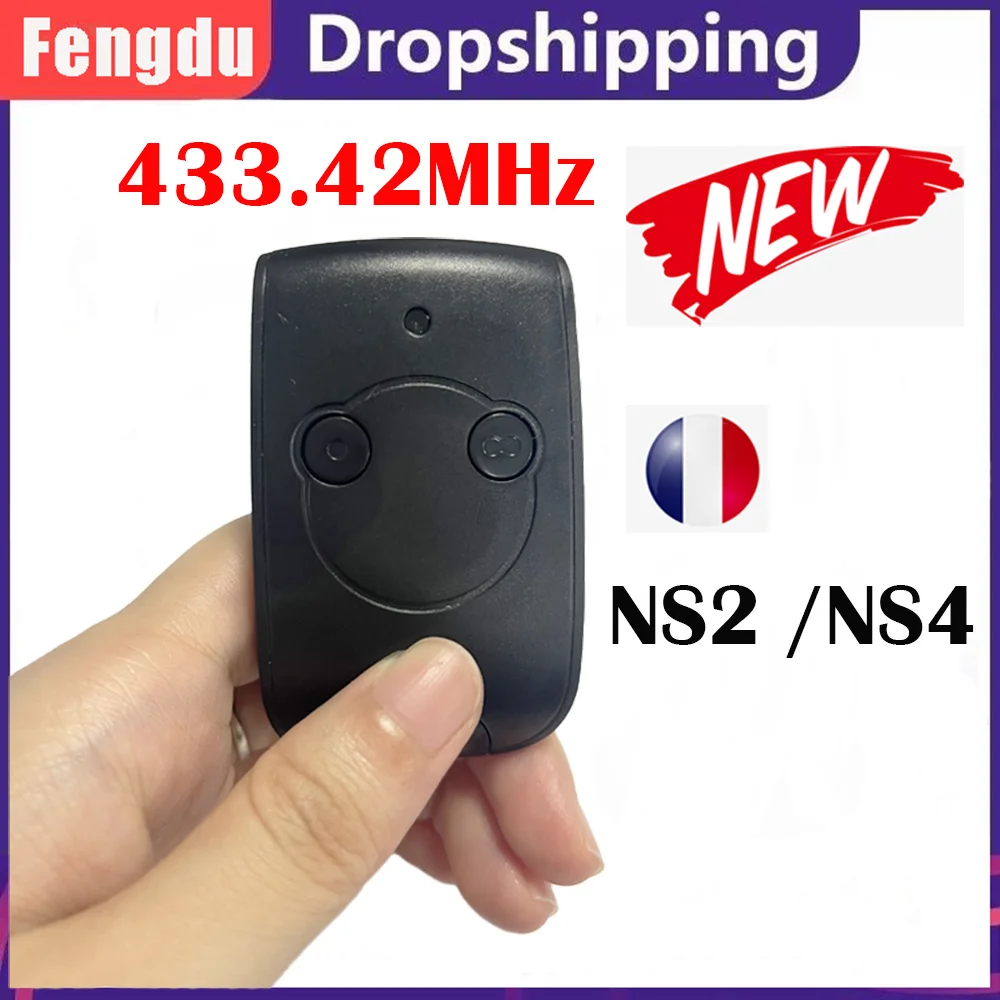 

Garage Door Control Remote 2 Button 433.42MHz Rolling Code Controller Duplicator Rf For NS 2 / NS 4 Remote Control