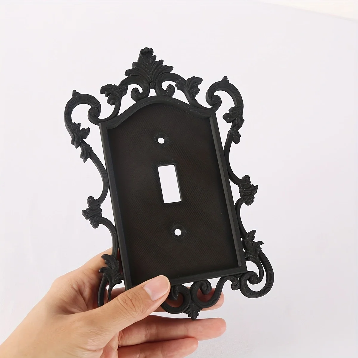 Gothic Switch Panel Cover Home and Office Decorative Wall Panel Durable Plastic Artistic Design Halloween Decoration light switch cover pixel style switch board switch glass panel