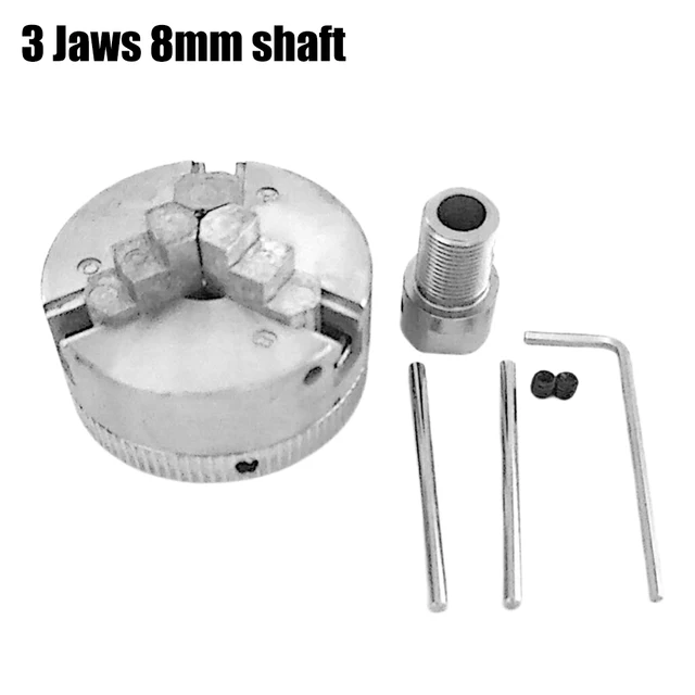 3-Jaw 8mm shaft