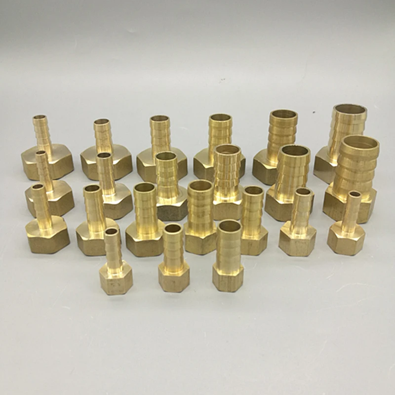 

Brass Hose Fitting 4mm 6mm 8mm 10mm 19mm Barb Tail 1/8" 1/4" 1/2" 3/8" BSP Female Thread Copper Connector Joint Coupler Adapter