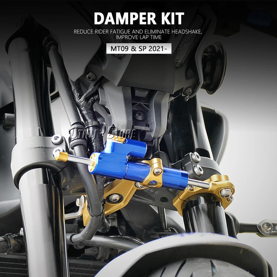 Lenkungsdaempfer Aluminium Für MT07 Für MT-07 MT 07 Motorrad Lenkung