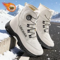 2025 Winter New Men's Snow Boots, Thickened & Cotton-Lined, Versatile Trendy Style, Outdoor Wear with Street Vibe