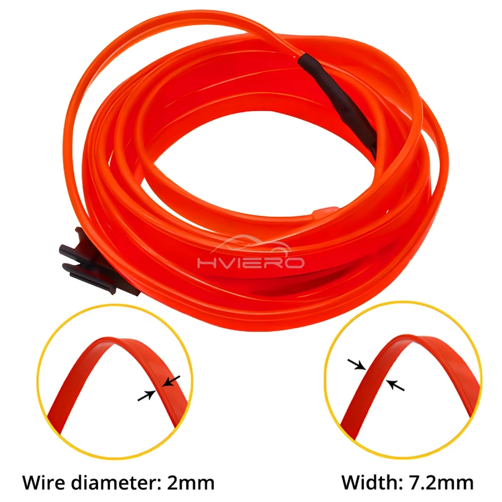 รูปสินค้า สายไฟ LED ยืดหยุ่น ตกแต่งภายในรถ 12V