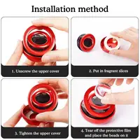 Solar Car Air Freshener Automatic Rotation Dashboard Fragrance Car Perfume Deodorant Oil Diffuser Auto Interiors Accessories 6