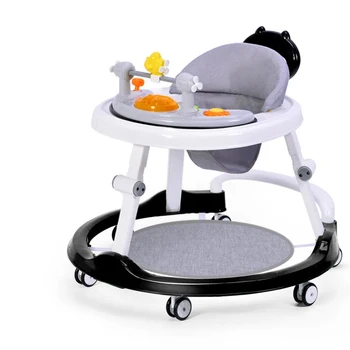 Walker with Music Anti O-shaped Legs Multifunctional Anti Fall and Anti Roll Suitable for Both Male and Female Infants 1